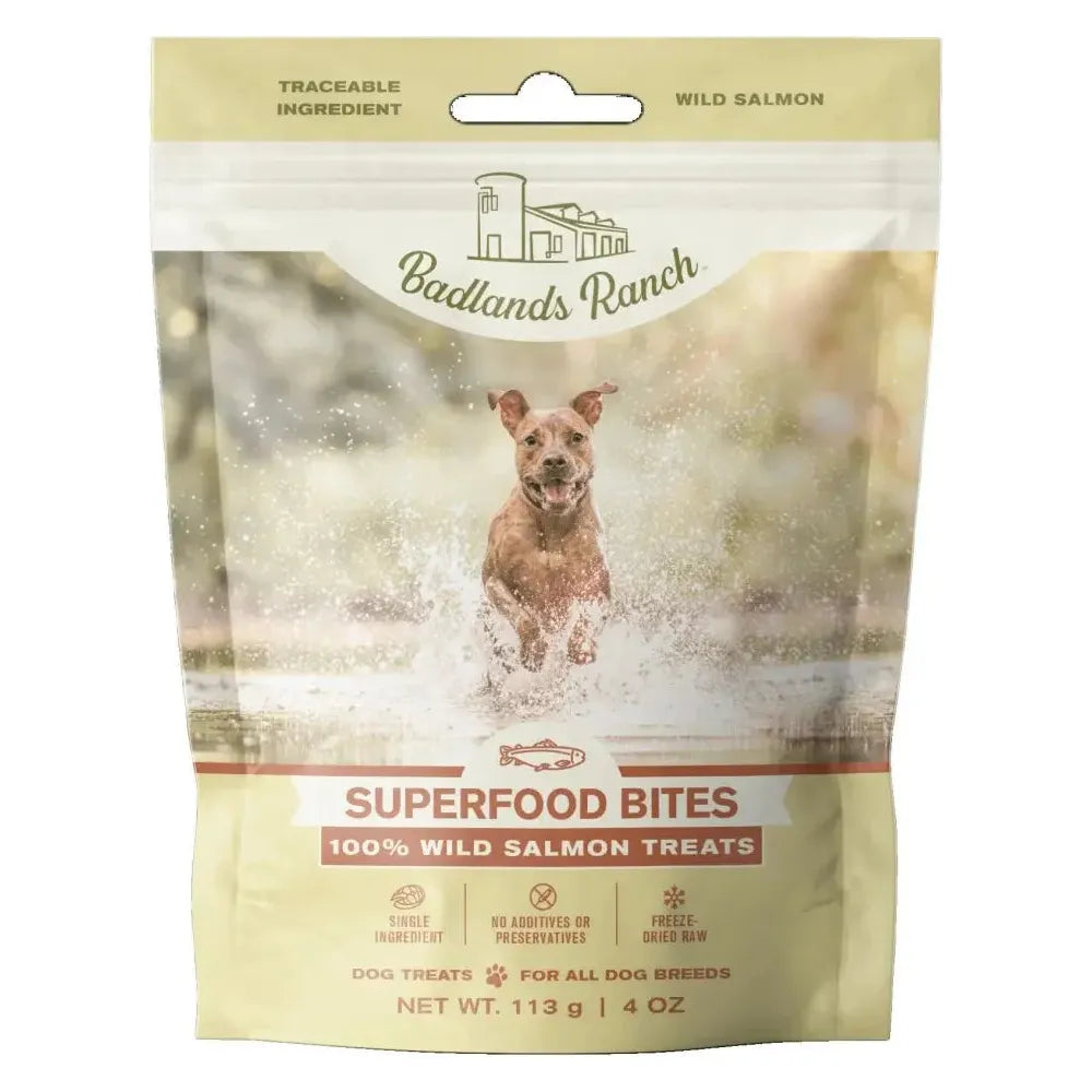 Badlands Ranch Salmon Grain-Free Freeze-Dried Raw Dog Treats 4oz