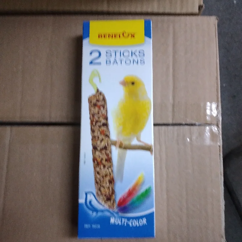 BENELUX MULTI COLOR BIRD STICKS FR CANARY 2X55G