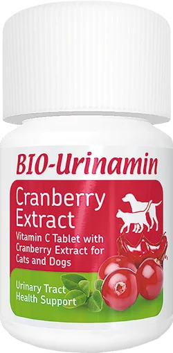 BIO-Urinamin | Urinary Tract Health Support  with Cranberry Extract and Vitamin C for Cats and Dogs