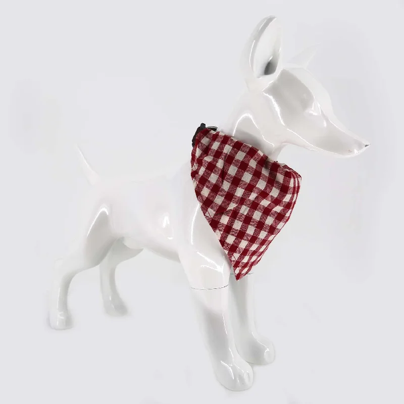 Bobo Checkered Bib (Red)