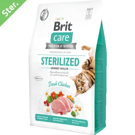 BRITECARE GRAIN FREE FR CAT STERLISED URINARY FRESH CHICKEN 7KG