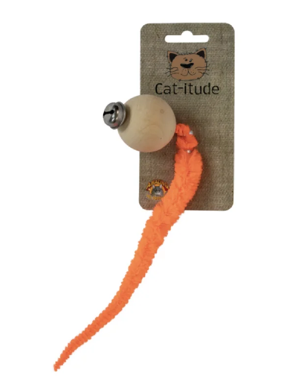 Caterpillar Ball with Bell Cat Toy Assorted