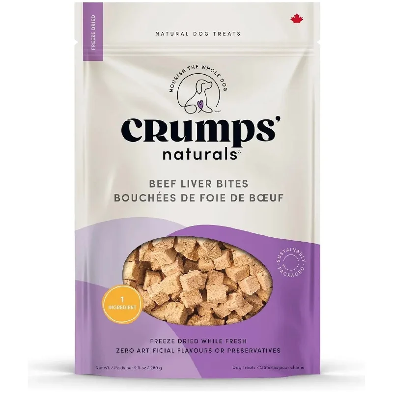 Crumps' Naturals Beef Liver Bites Grain-Free Freeze-Dried Dog Treats