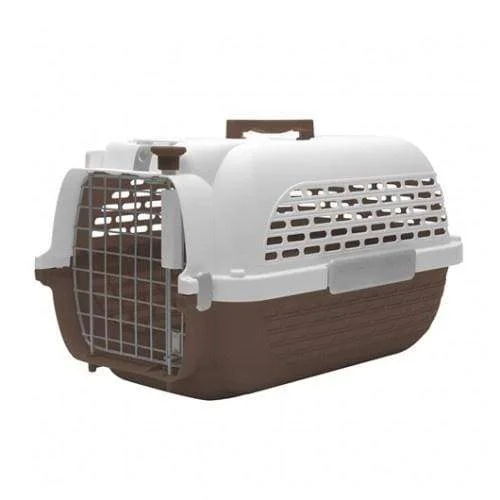 Dogit Voyageur Dog Carrier - Brown/White (4 Sizes)