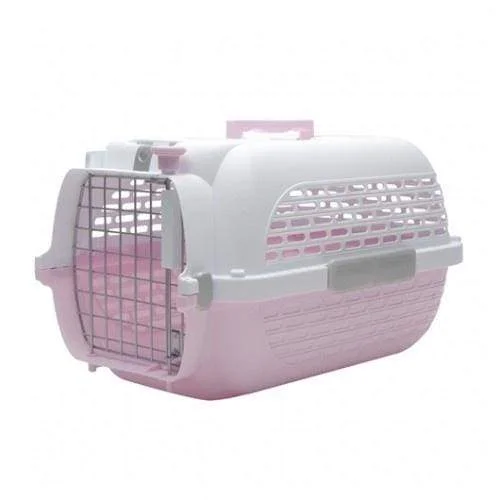 Dogit Voyageur Dog Carrier - Pink/White (2 Sizes)