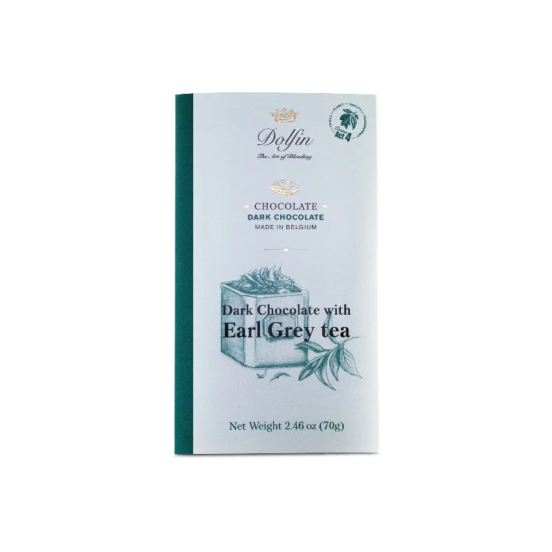 Dolfin Dark Chocolate Bar with Earl Grey Tea