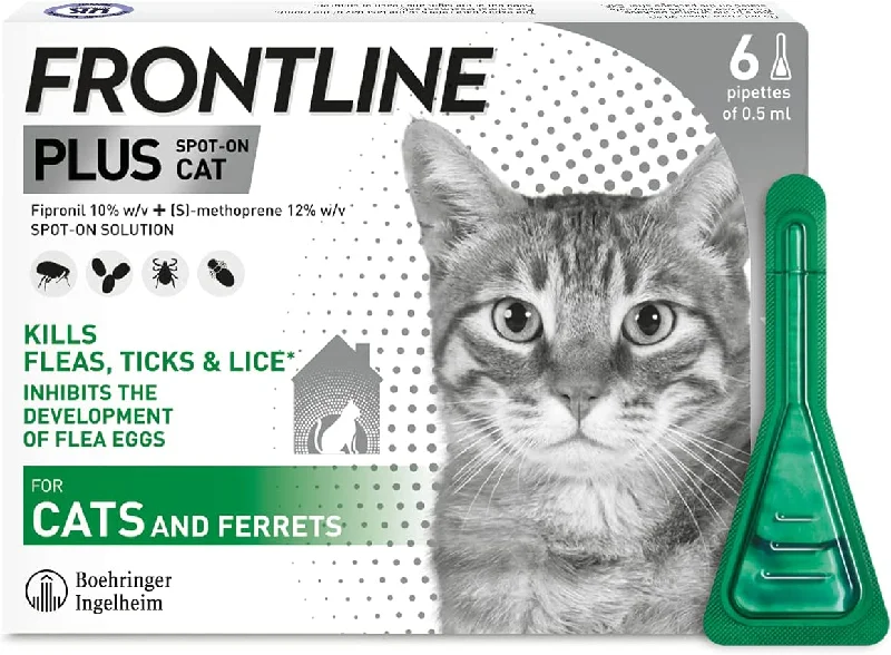 Frontline - Spot On Plus Flea & Tick For Cats - 6 Pip