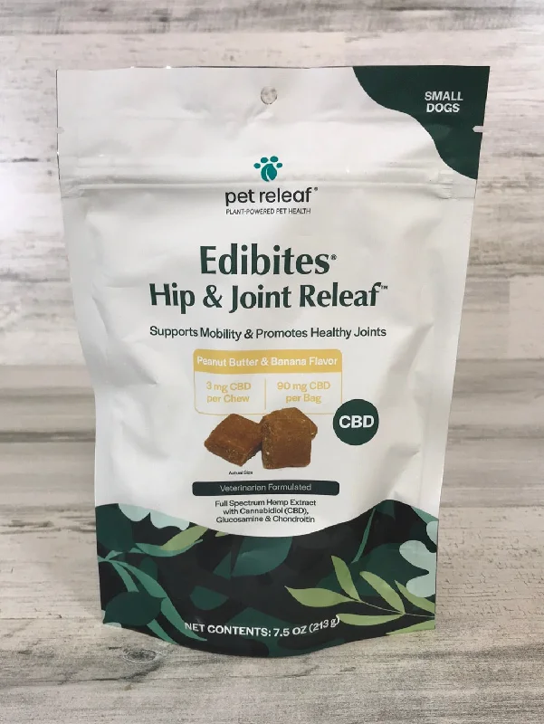 Hip & Joint Releaf Hemp Edibites PB Banana, Small