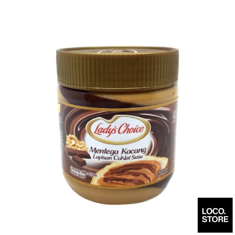 Ladys Choice Peanut Butter Chocolate Stripe 175g