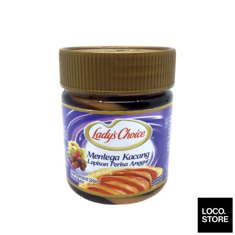 Ladys Choice Peanut Butter Grape Stripe 330g