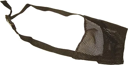 Pets Luv2Wear - Mesh Muzzle Black - Size 05 (Newfoundland)