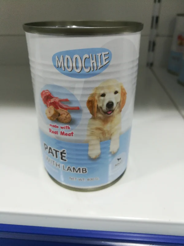 Moochie Dog Food Pate With Lamb 400g X 24 pcs