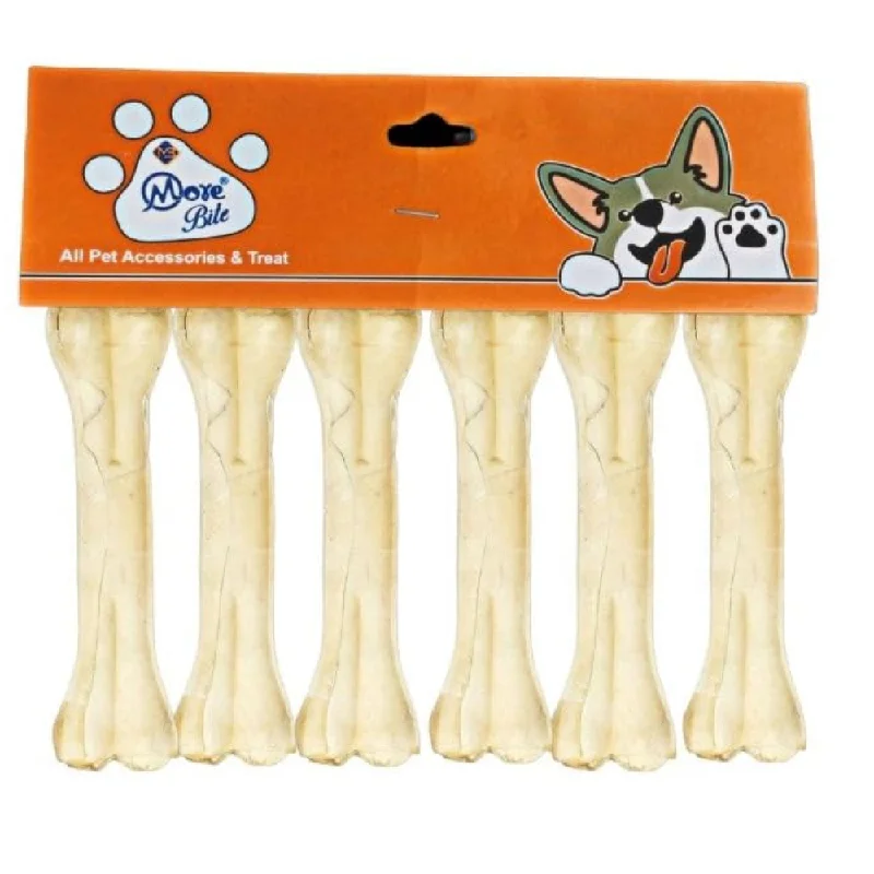 More Bites Pressed Chicken Chew Bones Dog Treat (3inches)