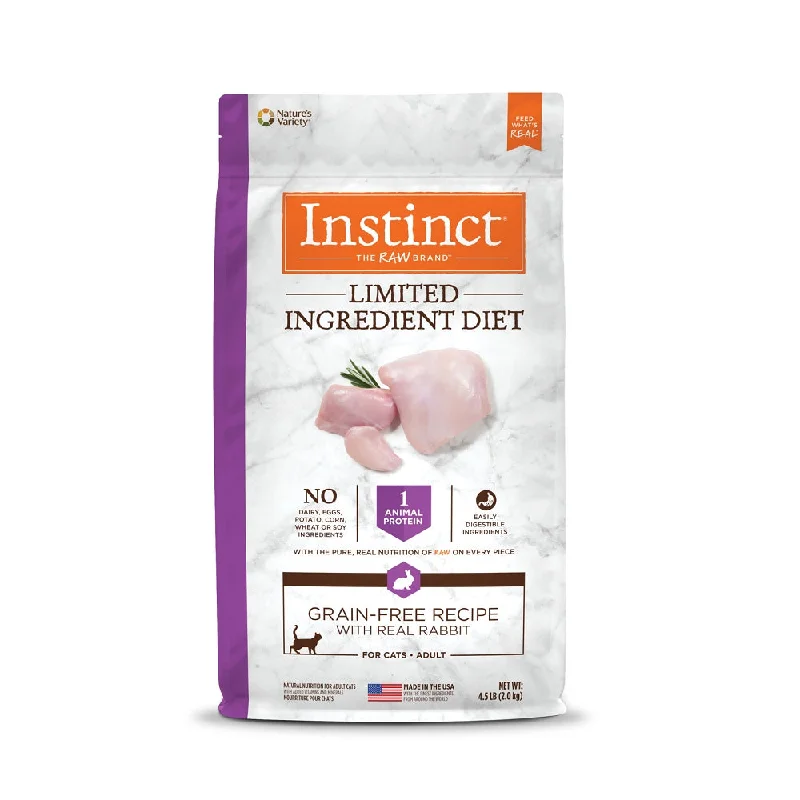 Limited Ingredient Diet Grain Free Kibble Cat Dry Food - Rabbit