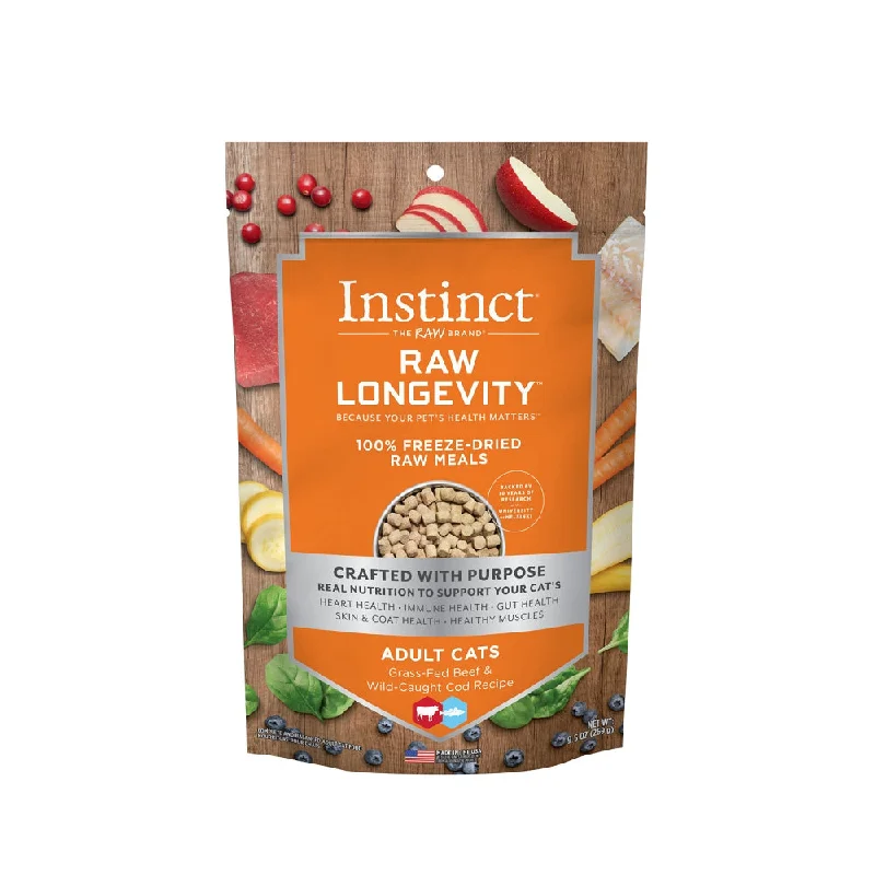 Raw Longevity Freeze Dried Raw Meals - Beef & Cod Cat Food