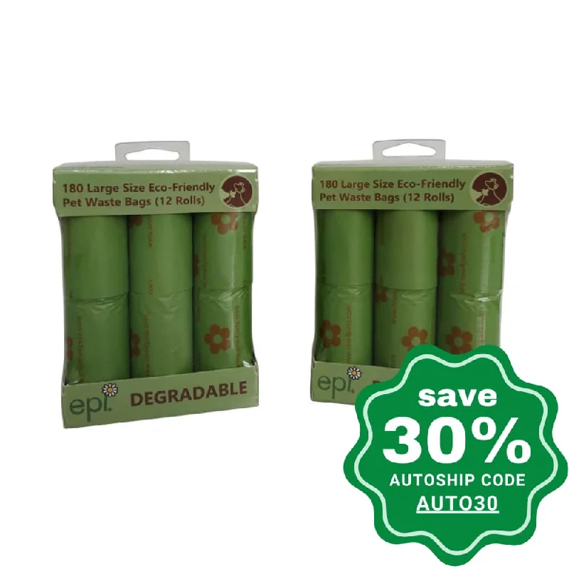 One for Pets - Waste Bags - 12-Roll Pack - Green