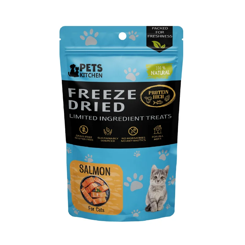 Pets Kitchen Freeze Dried Salmon Treats For Cats