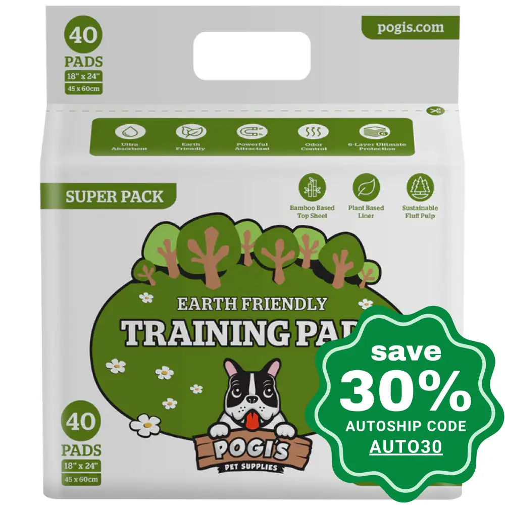 Pogi's Pet Supplies - Pee Pads - Medium (18' x 24') 40 Pack