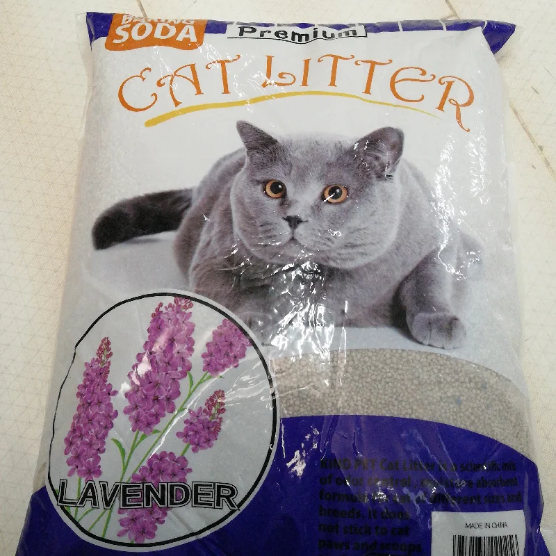 PREMIUM CAT LITTER  LAVENDER SCENT 8KG X 2BAG