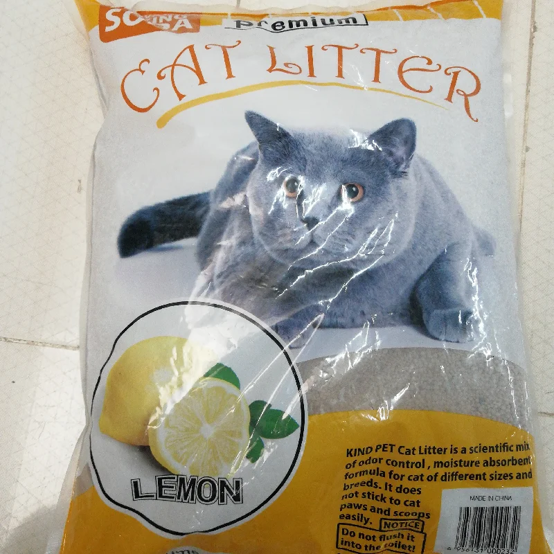 PREMIUM CAT LITTER  LEMON  SCENTED 8KG