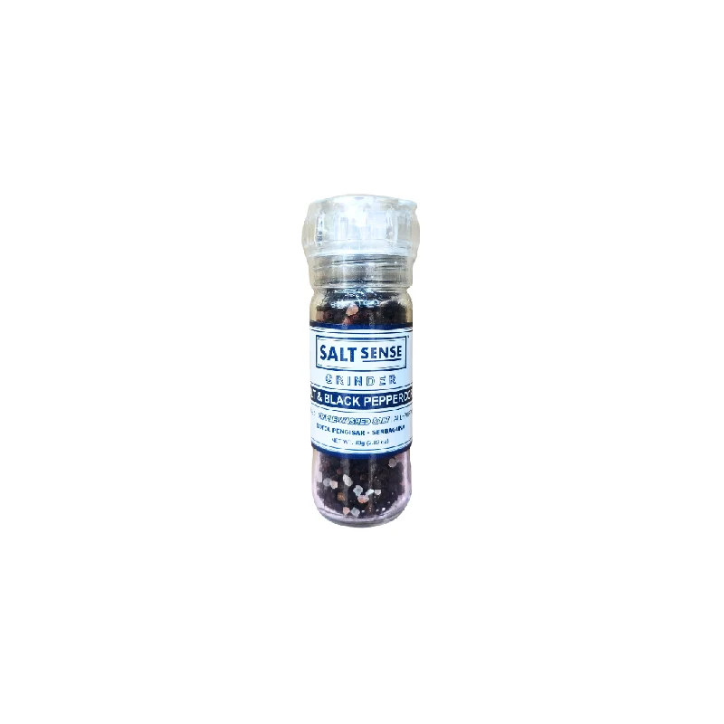 Saltsense Salt & Black Peppercorn Grinder Iodised 80G