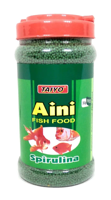 TAIYO AINI FISHFOOD SPIRULINA (PELLET)  100GR