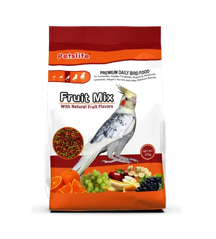 TAIYO PETSLIFE FRUITMIX  FOR COCKATIALS PRICE 1KG X12 PKT (DZN)