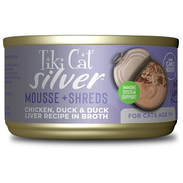 Tiki Cat Silver Chicken Duck & Liver 2.4oz*