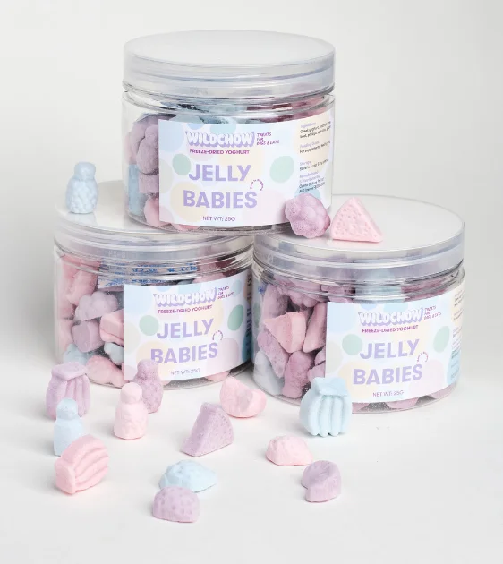 WildChow Freeze Dried Yoghurt Dog Treats (Jelly Babies Superfood)