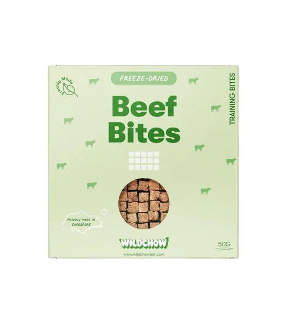 WildChow Freeze Dried Dog Treats (Beef Training Bites)