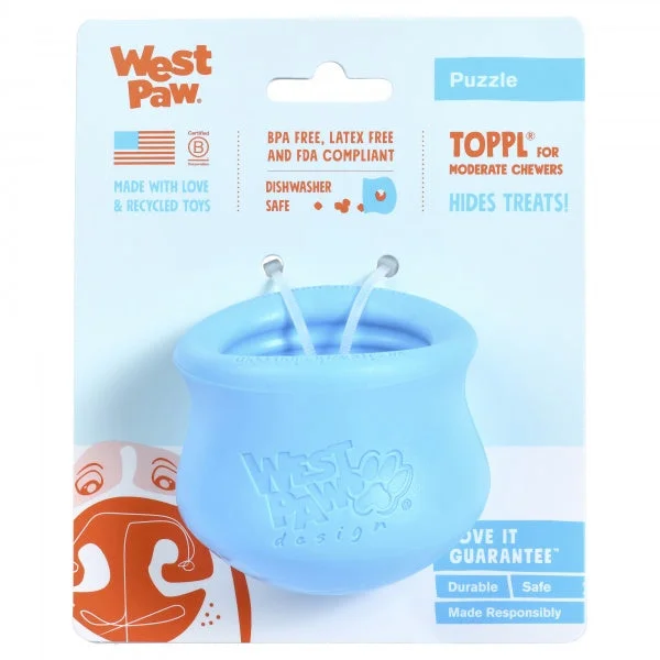 West Paw Toppl S Aqua Blue