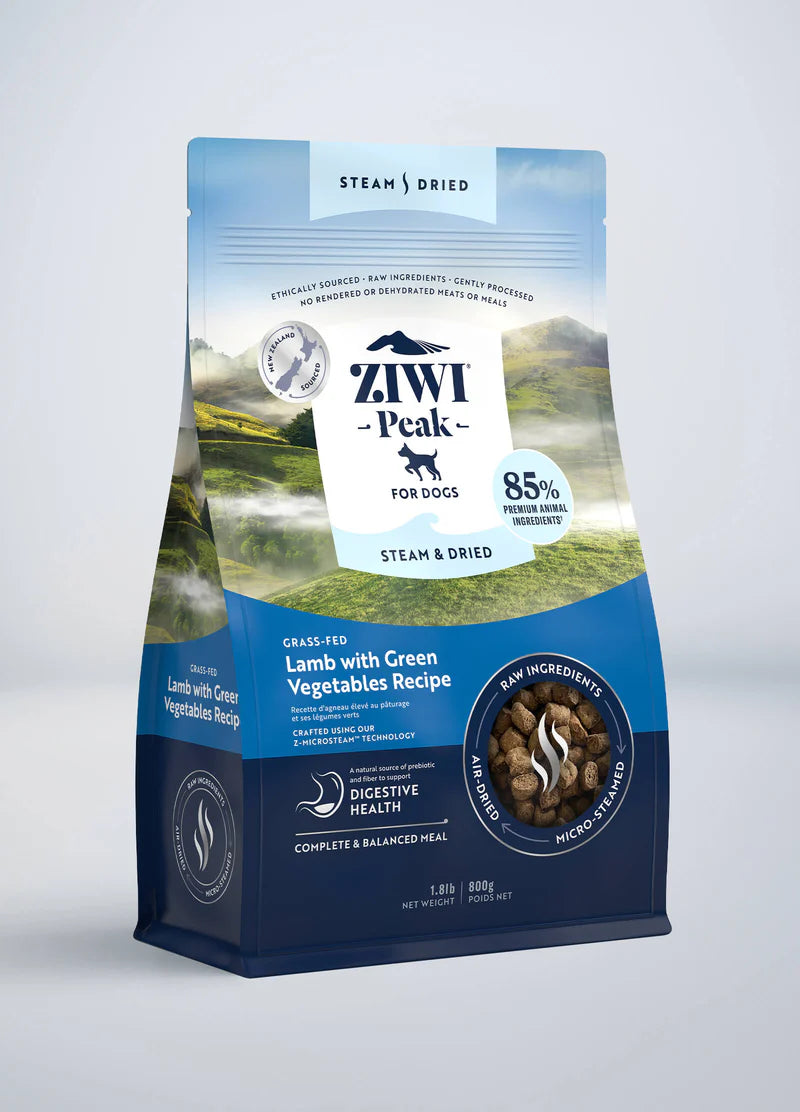 Ziwi Peak Steam-Dried Lamb w/Green Vegetables